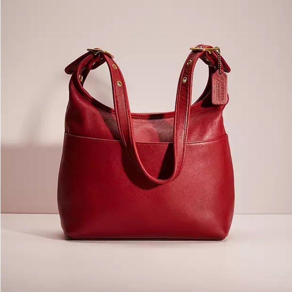 Coach Vintage Legacy Red Leather 9058 Shoulder Bag
